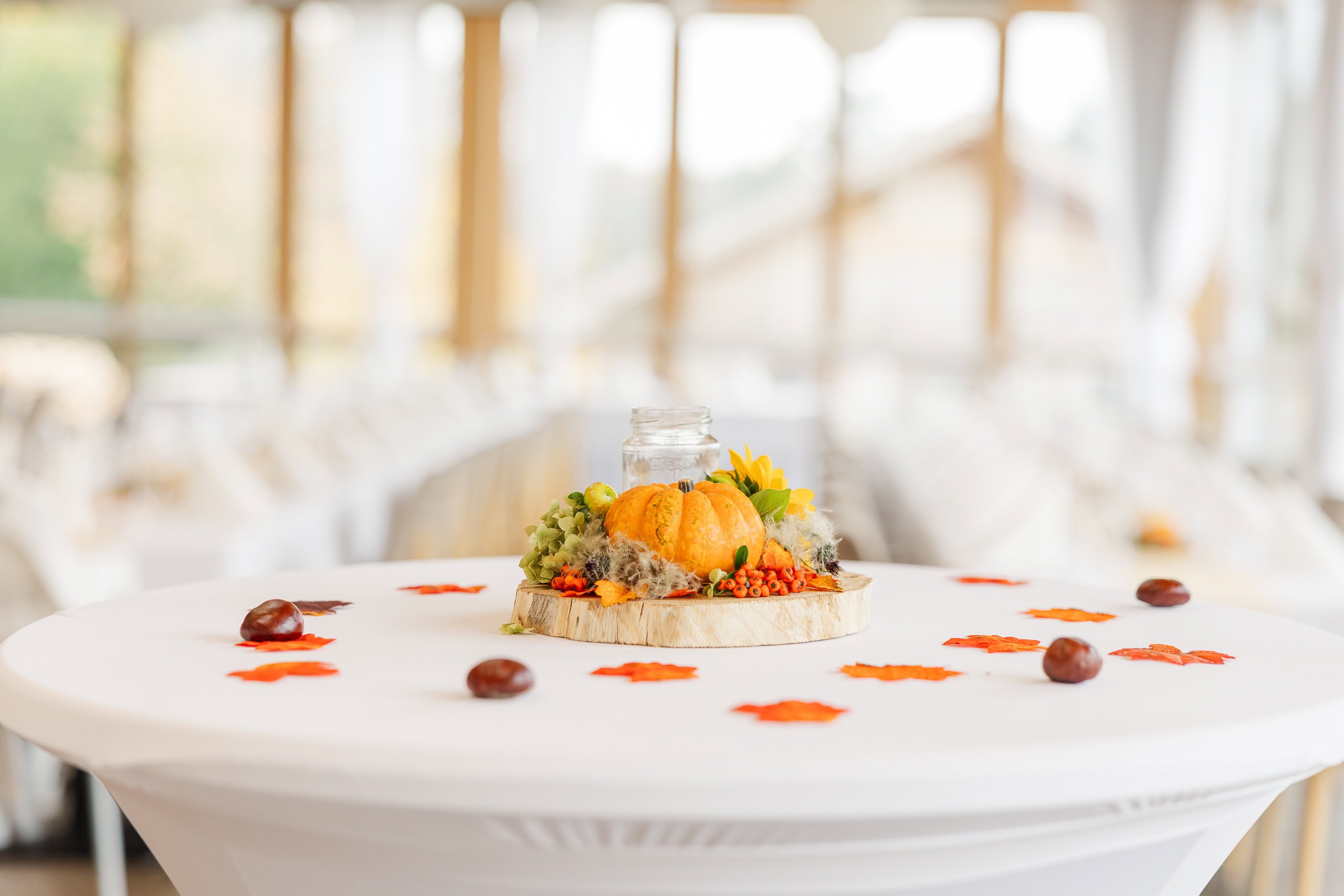 hochzeit feichthub deko herbstlich