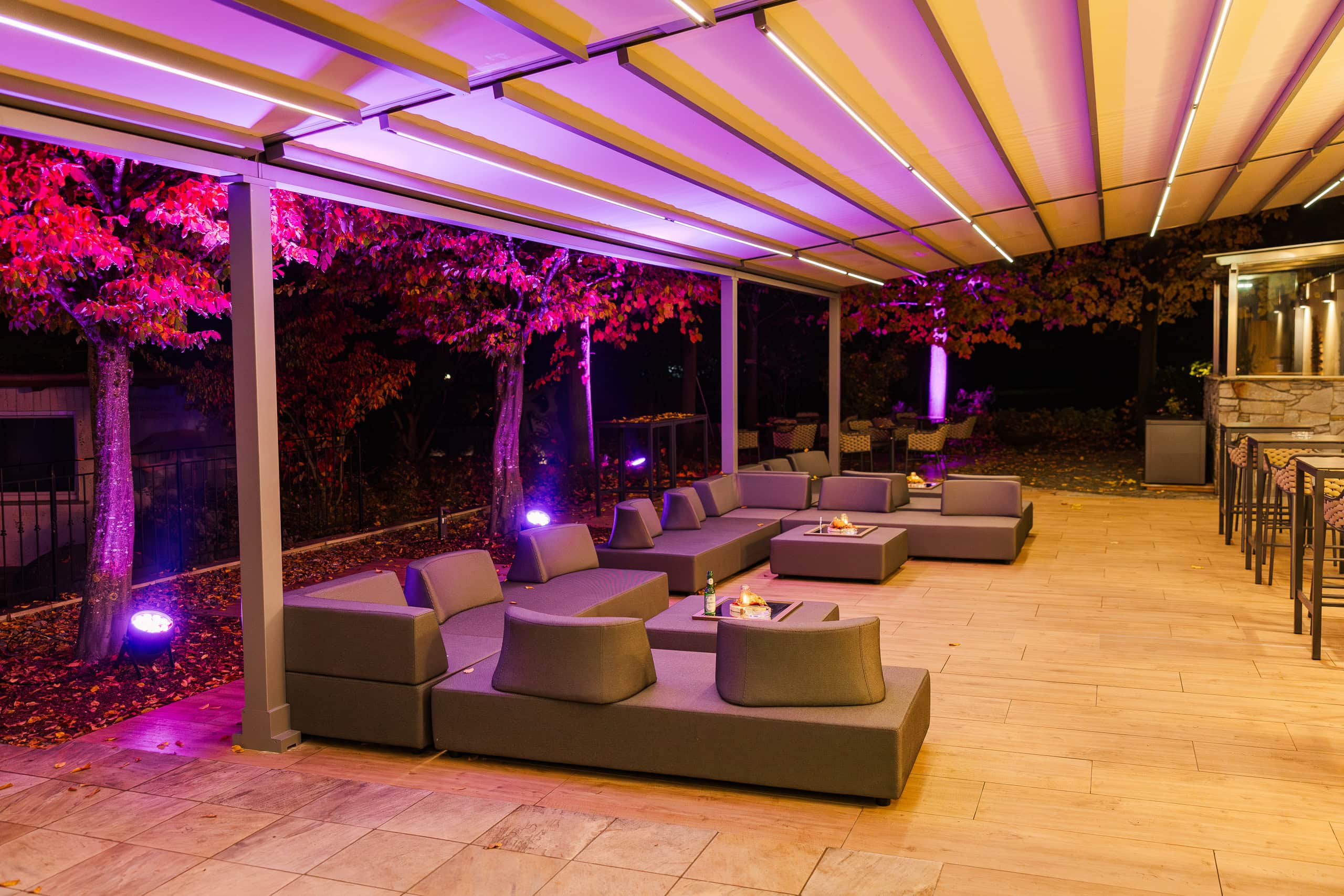 hochzeit feichthub terrasse bei nacht