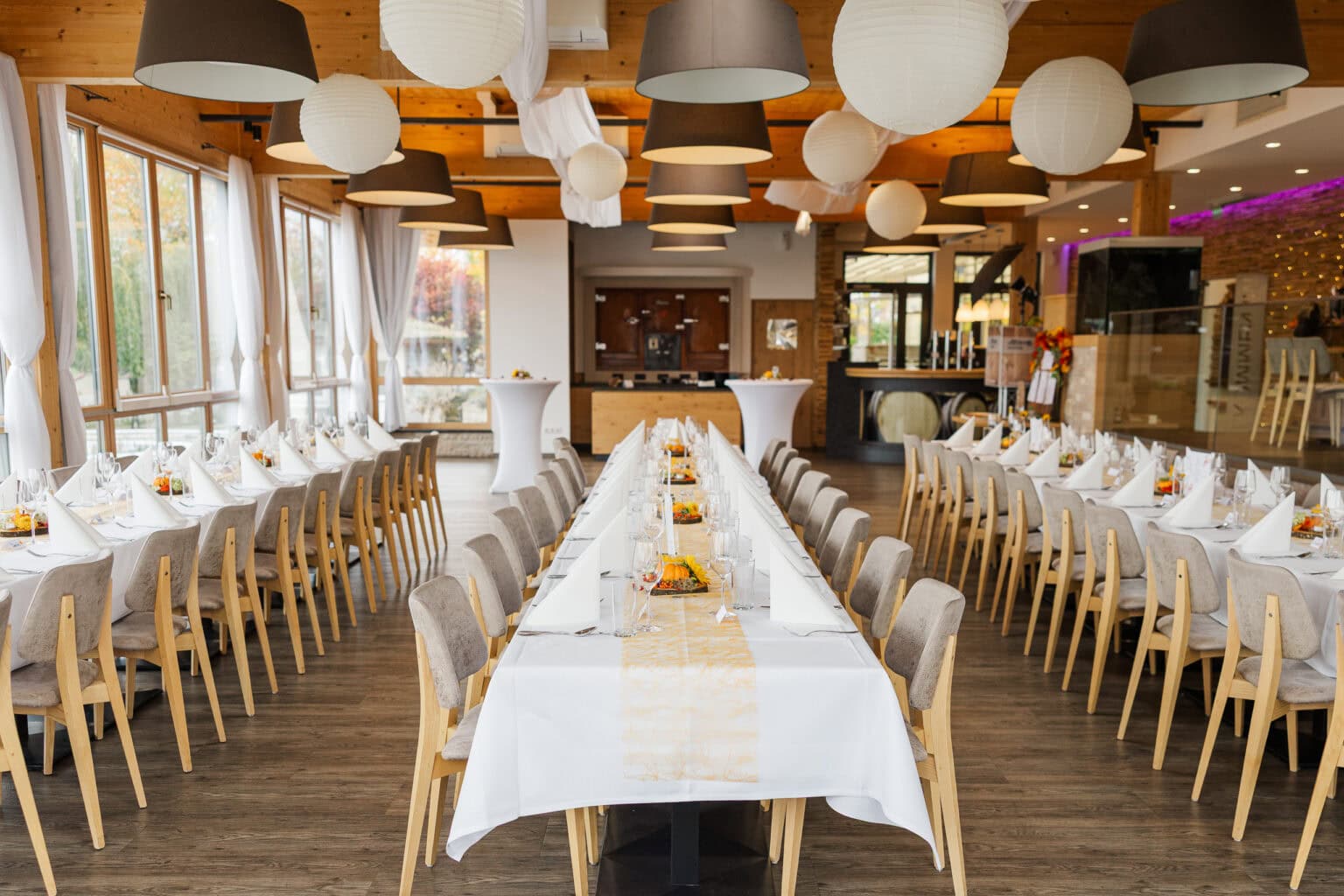 hochzeit feichthub wintergarten tafel