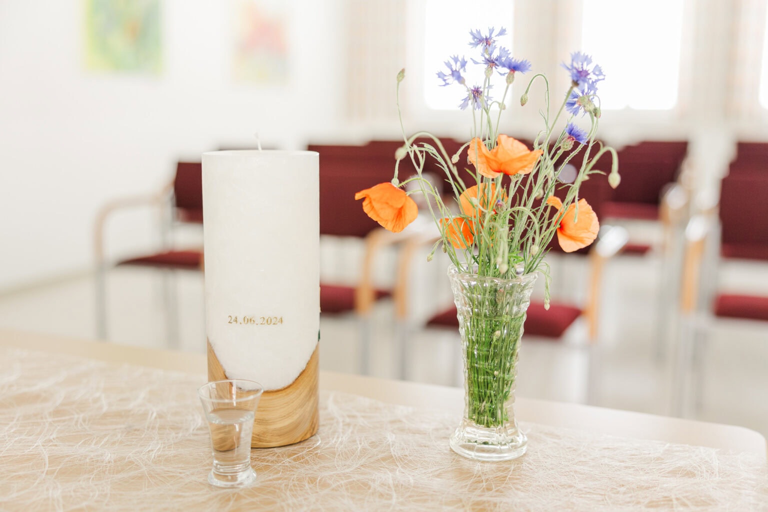 hochzeit marienkirchen standesamt blumen hochzeitskerze