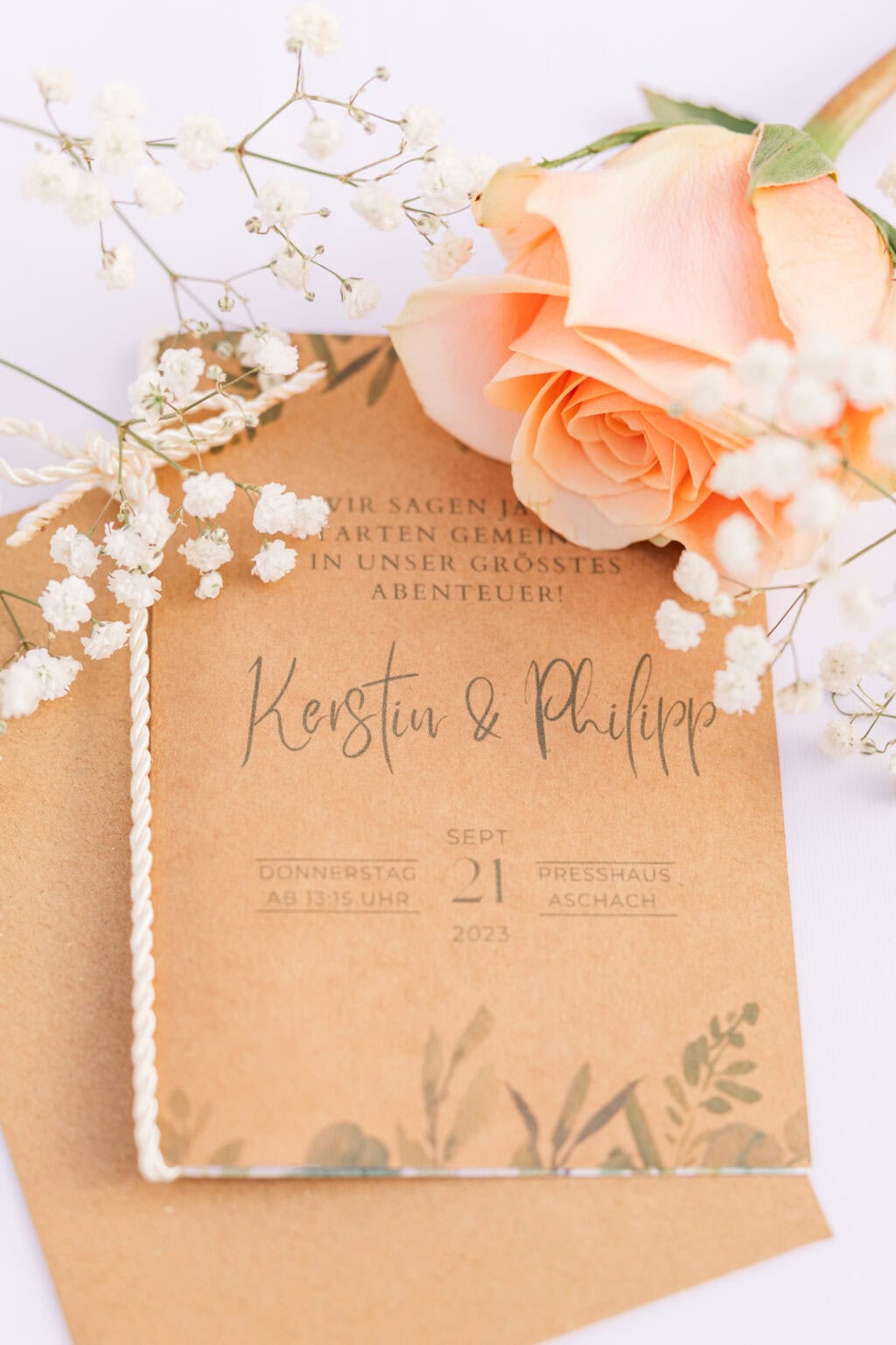 hochzeit presshaus aschach einladungskarte