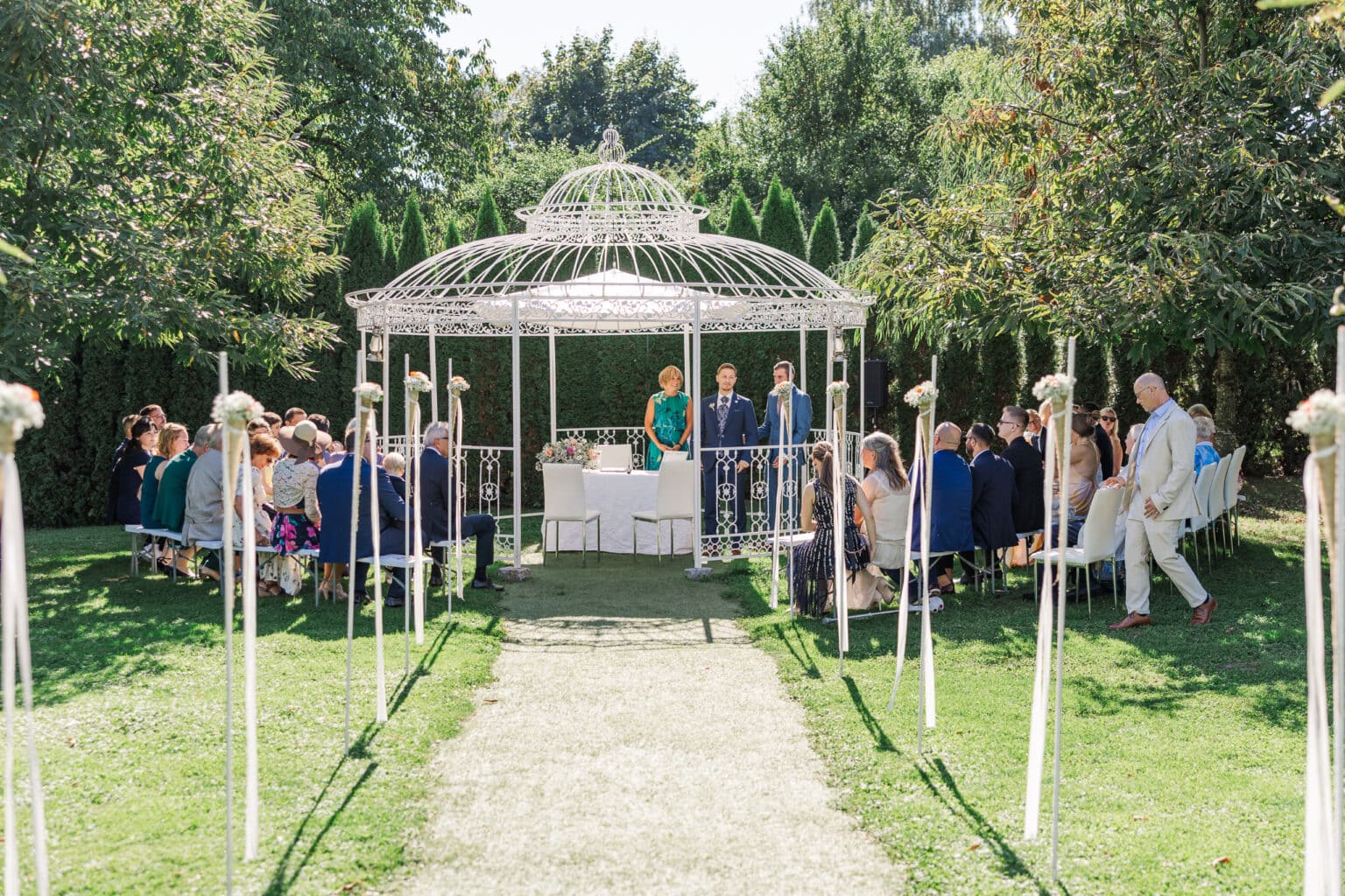 hochzeit presshaus aschach trauung im pavillion