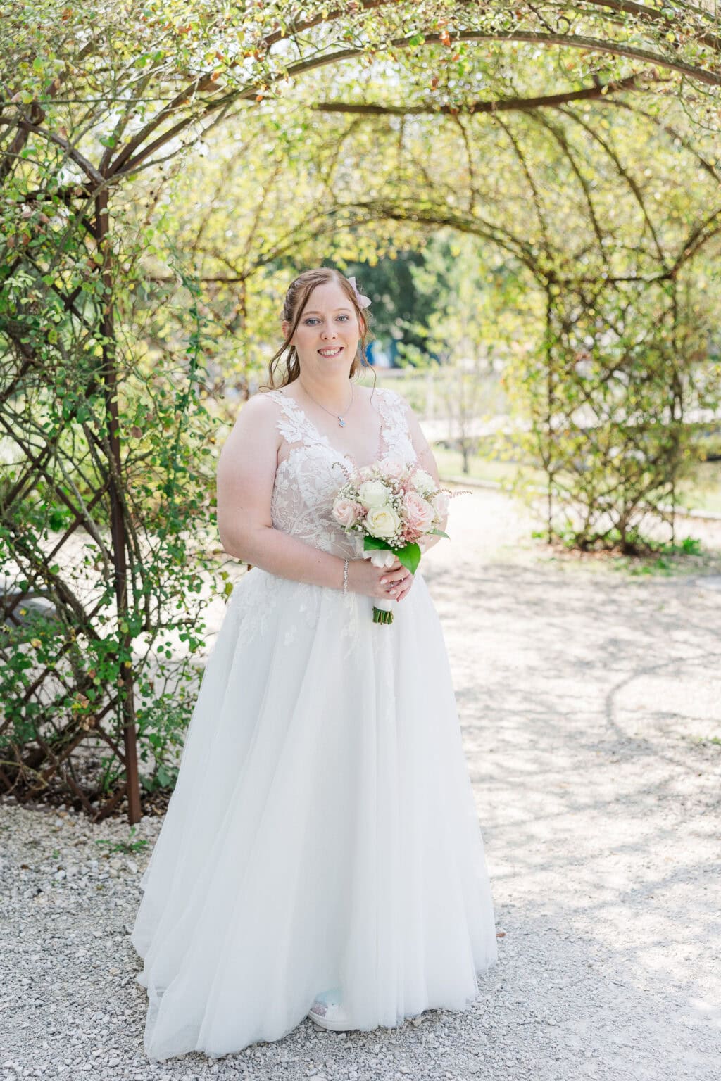 hochzeit schloss traun braut portrait