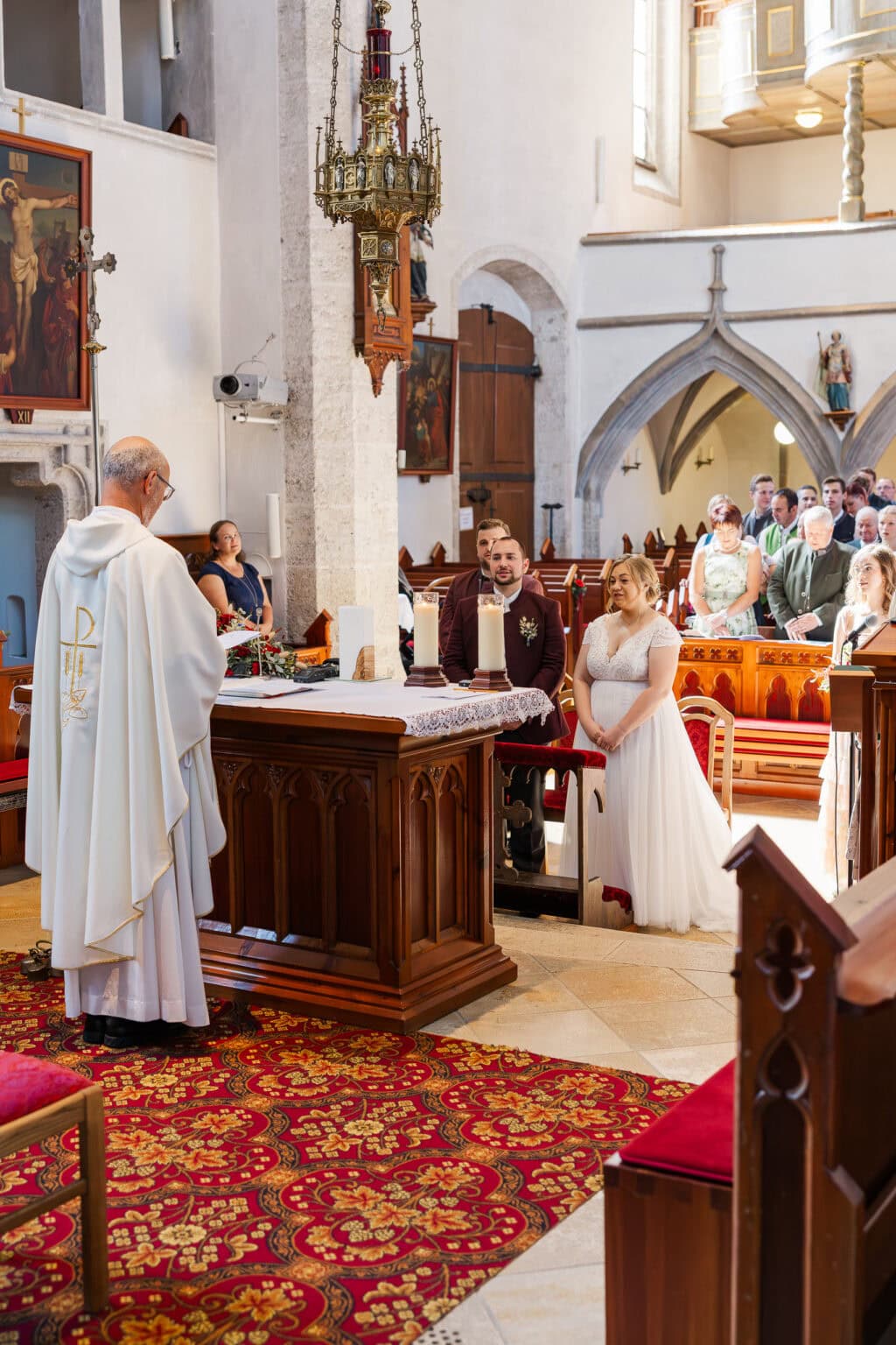 hochzeit kirche eberstalzell brautpaar