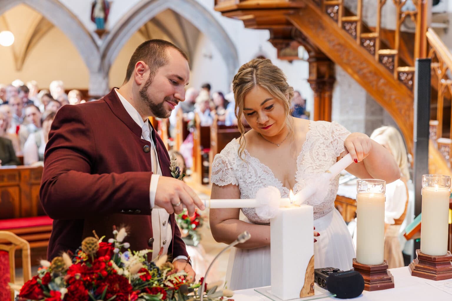 hochzeit kirche eberstalzell hochzeitskerze